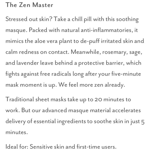 Patchology Soothe Sheet Mask Flashmasque 5 Minute Facial - Picture 3 of 8